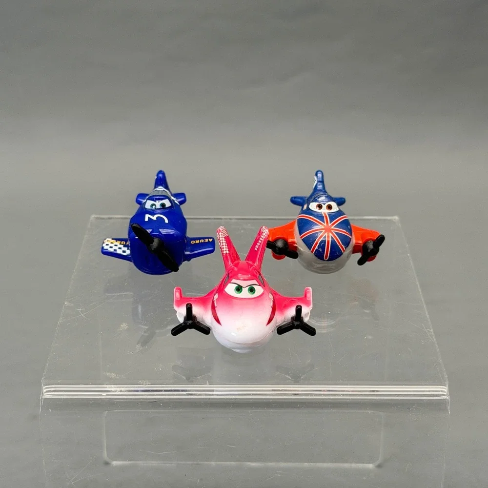 Disney Planes Micro Drifters Lot of 3 Mini Figures Rochelle Bulldog